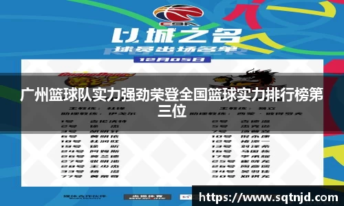 广州篮球队实力强劲荣登全国篮球实力排行榜第三位